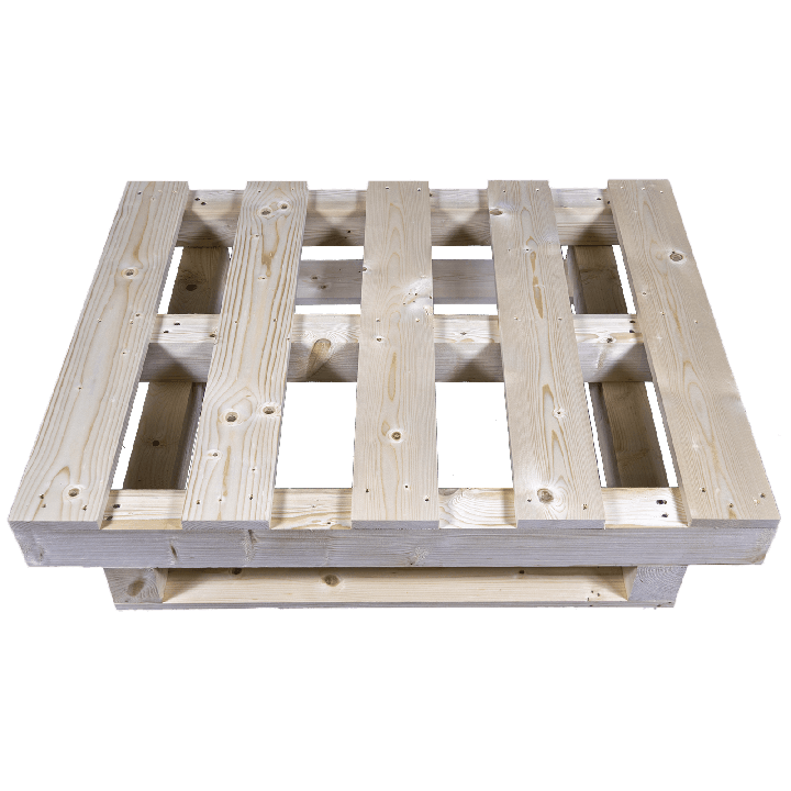 Schwerlastpalette aus Holz - Hohe Front
