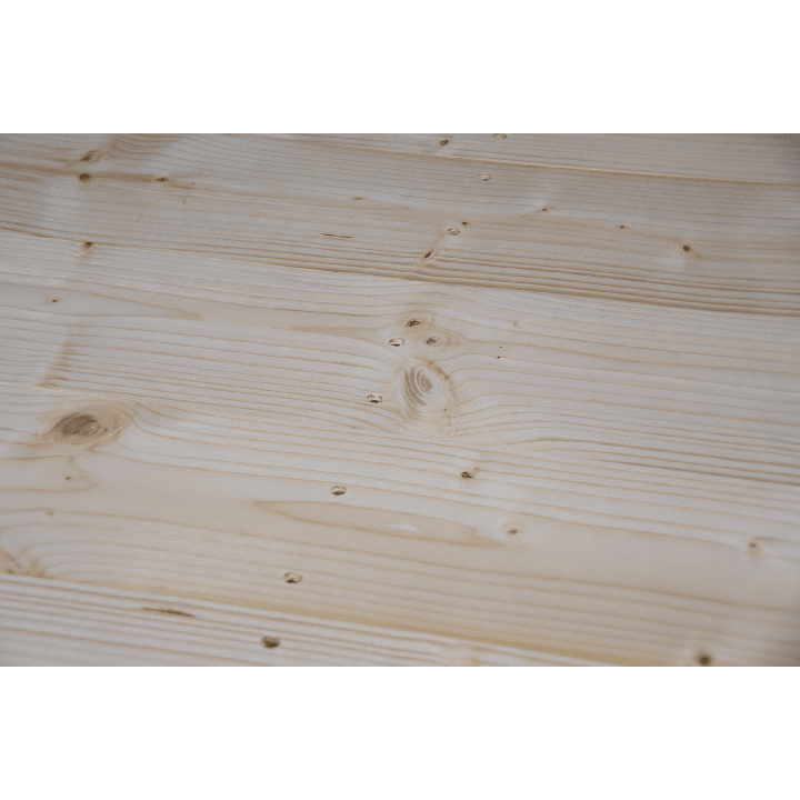 Twee weg houten pallet Light - Geschaafde voorkant zonder ruimte tussen planken detail