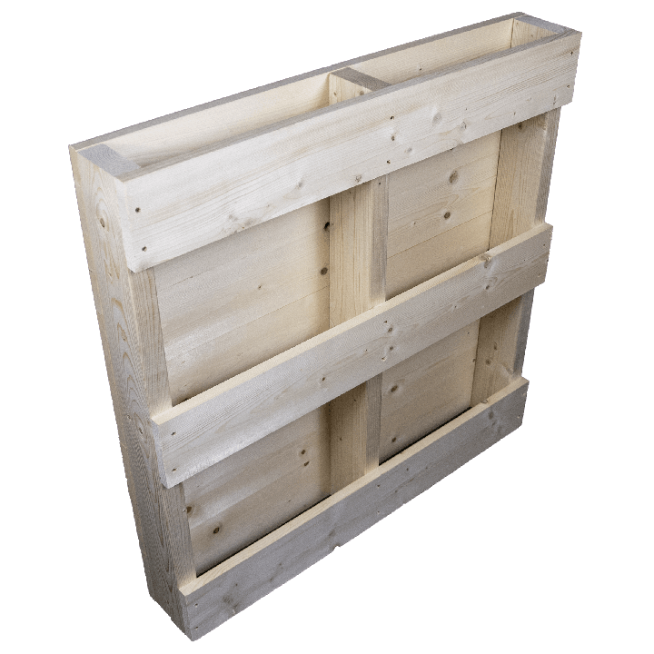 Geschaafde achterkant - Twee weg houten pallet