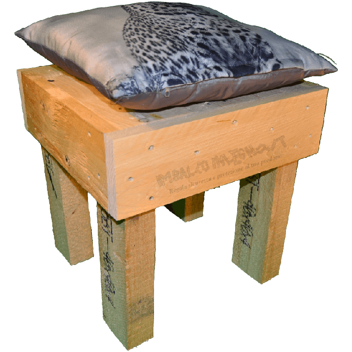 Pallet sedia - Laterale sinistro con cuscino