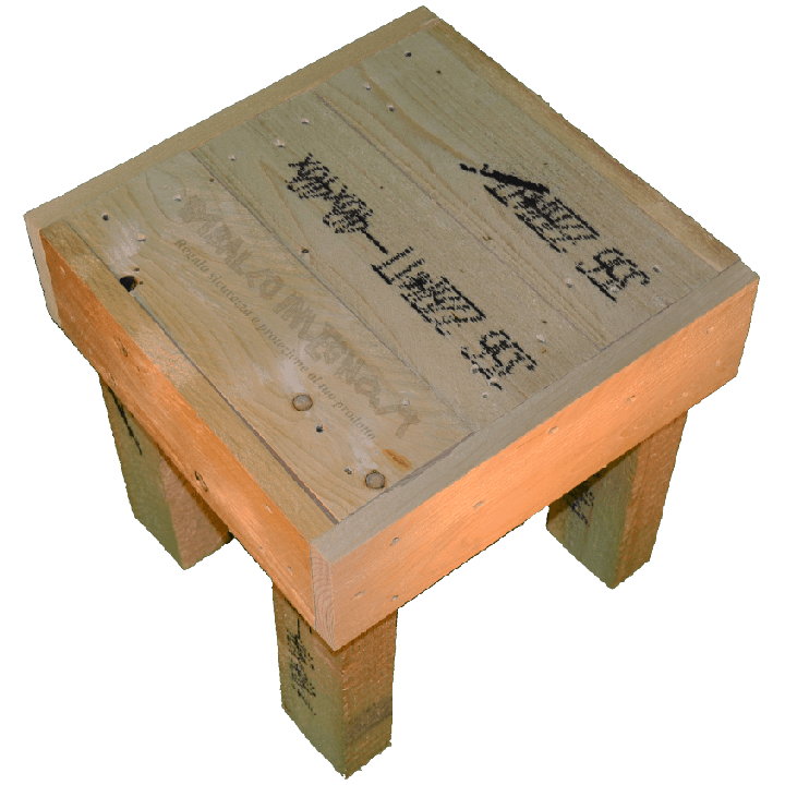 Pallet sedia - Laterale sinistro più alto