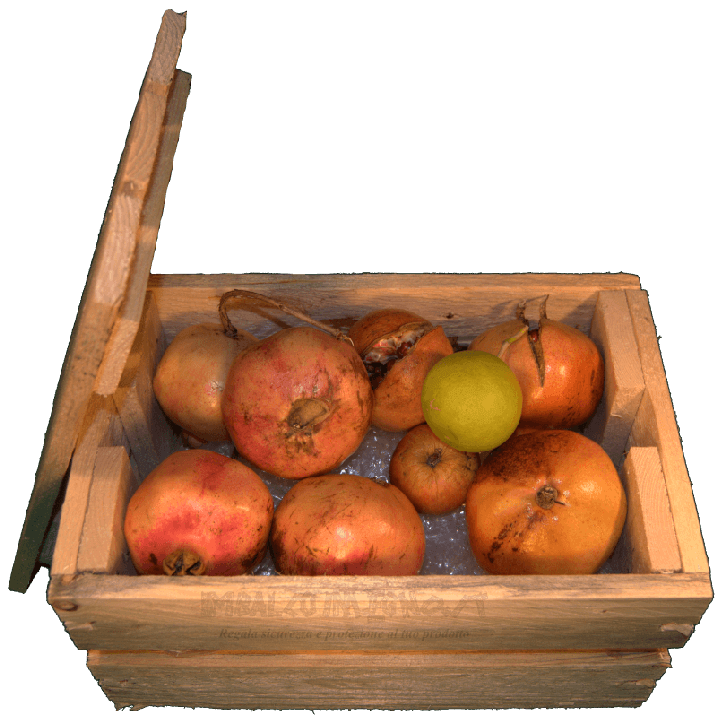 Cassa per fiori - Frontale con frutta