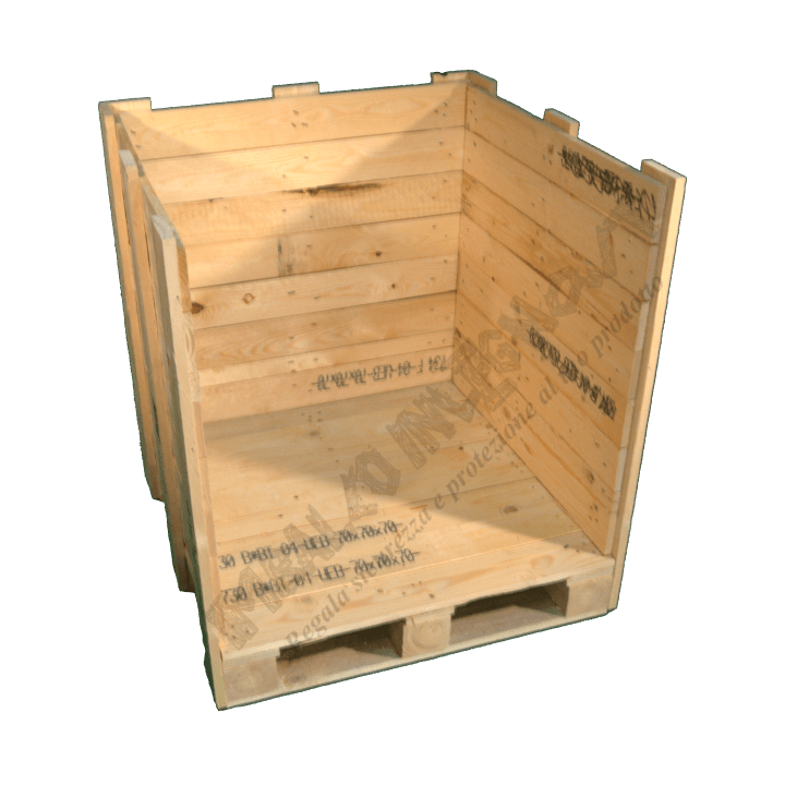 Wooden box - Side open