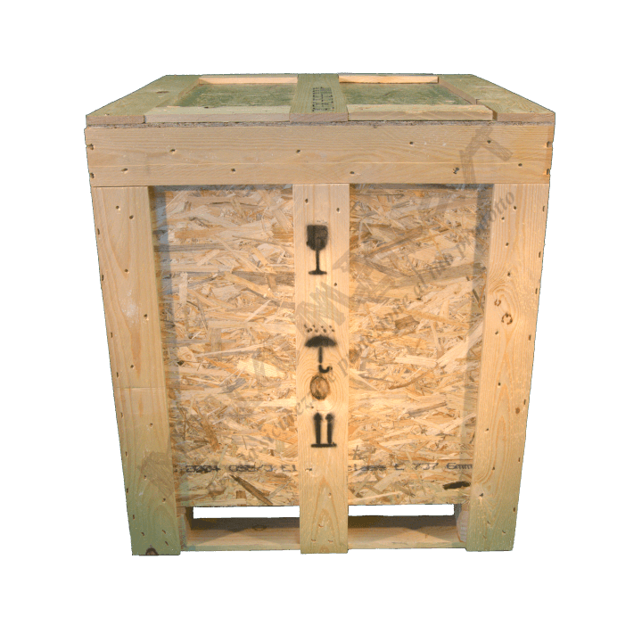 Cassa in legno osb - Frontale