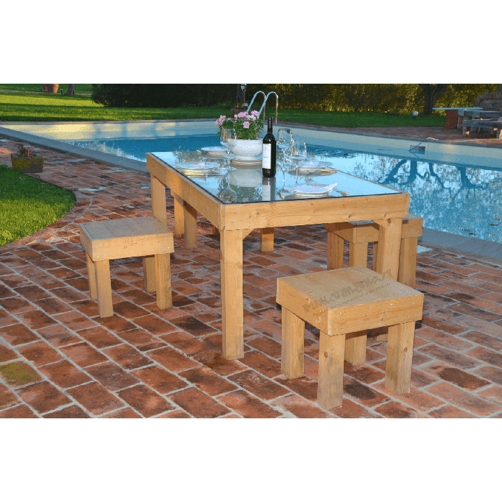 Palette table - piscine 1