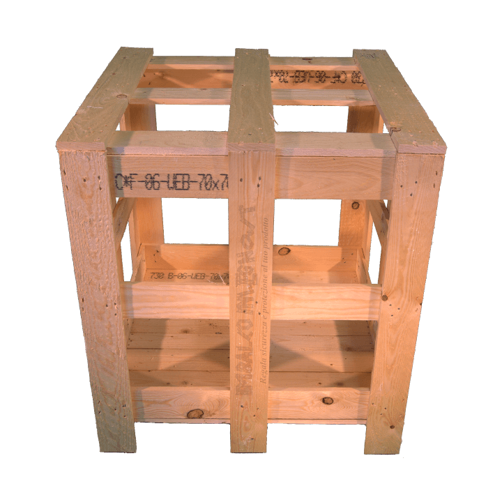 Gabbia in legno - Frontale