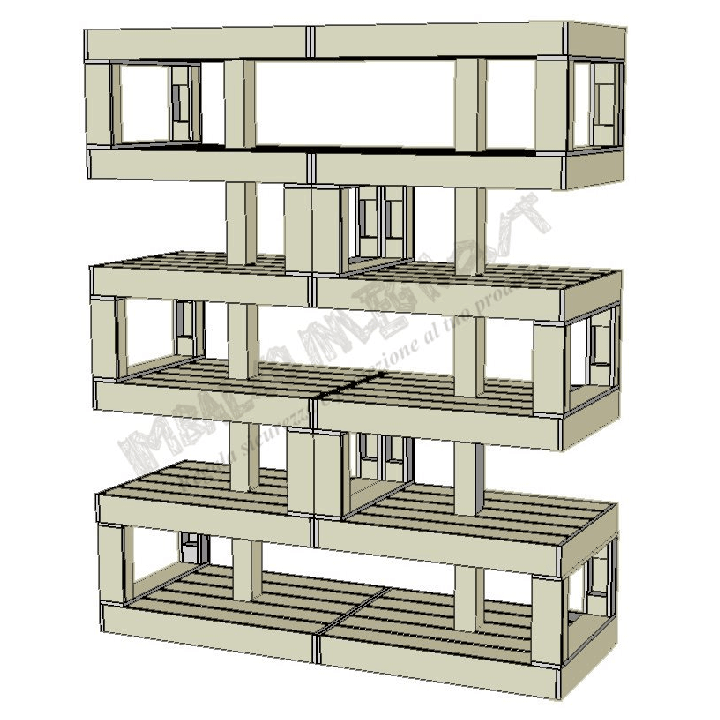 Modular Pallet Panchina Doppio W-MP-DOPPIO