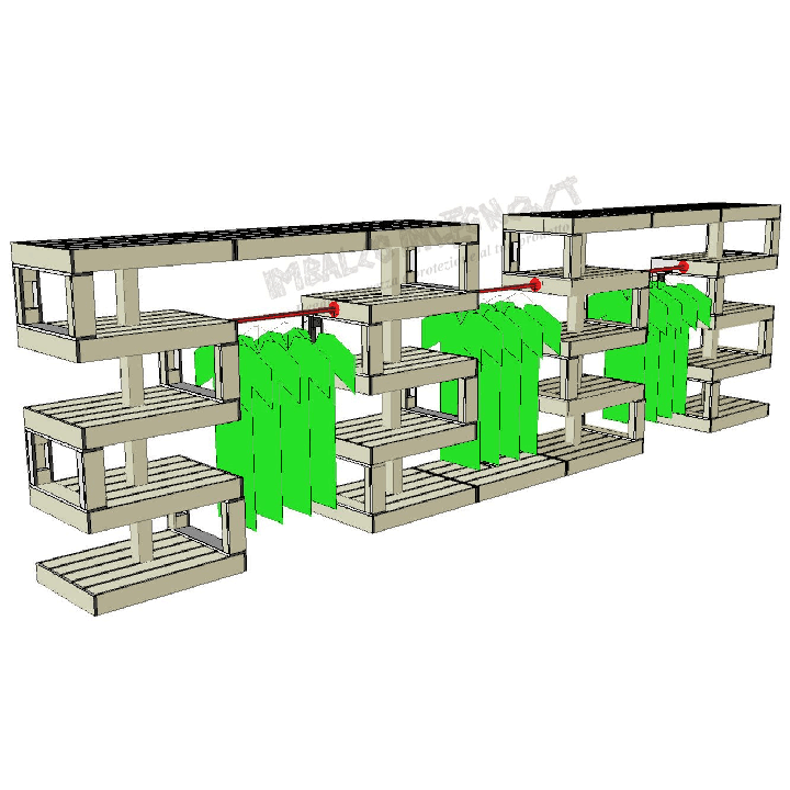 Modular Pallet Panchina Alternato W-MP-ALTERNATO