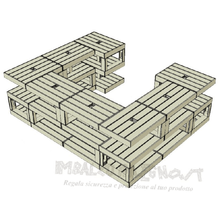 Modular Pallet Panchina Atollo W-MP-ATOLLO