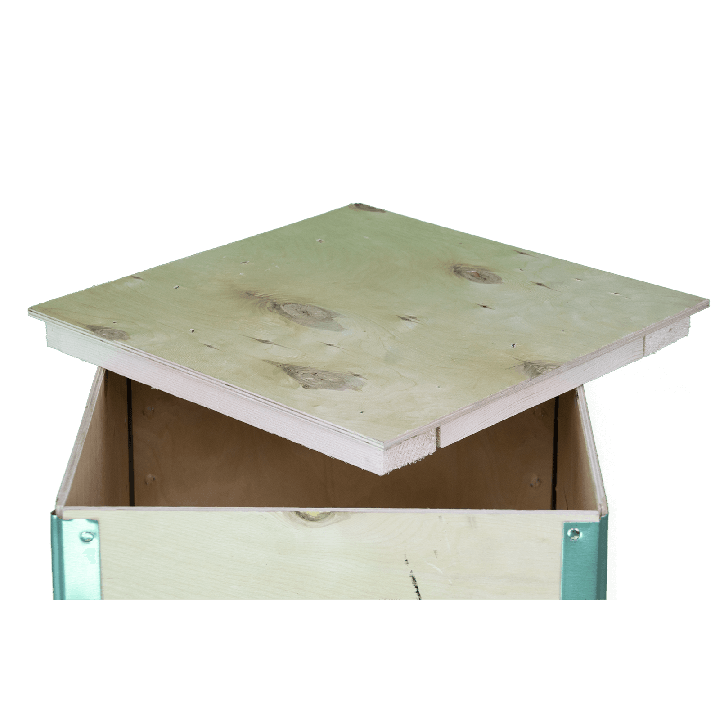 Caja de madera madera contrachapada plegable