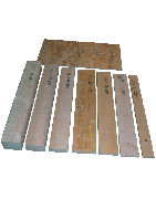 As placas de madeira e folhas osb3.