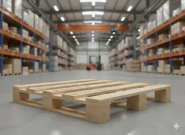 Pallet 4 vie ambiente industriale