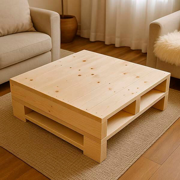Palette utilisée dans un jardin