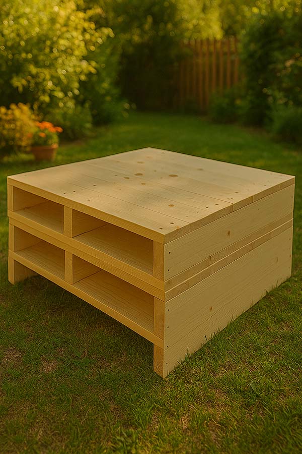 pallet a 2 vie giardino IA