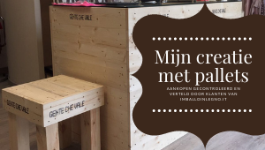 Mijn creatie met pallets