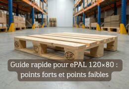 Palettes EPAL 120x80 : Guide complet des avantages et des inconvénients de la norme européenne