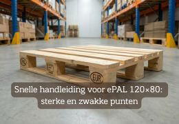 EPAL 120x80 pallets: een complete gids over de voor- en nadelen van de Europese norm
