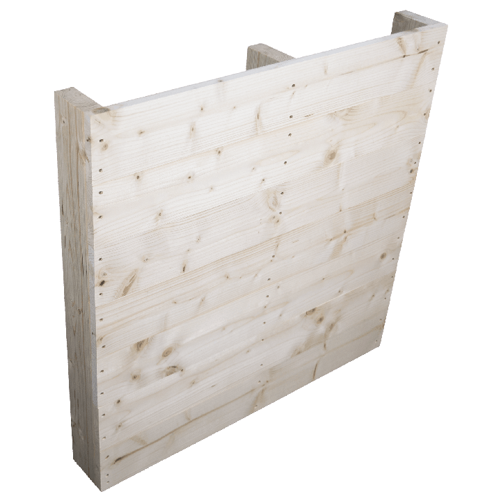 Two Way Light wooden pallet - Front planed with no space between boards standing side 2