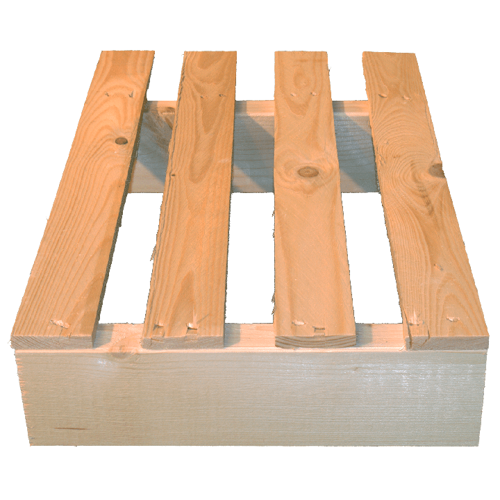 Leichte Zweiweg-Holzpalette pallet - Palette zur Verwendung mit Transpallet 4