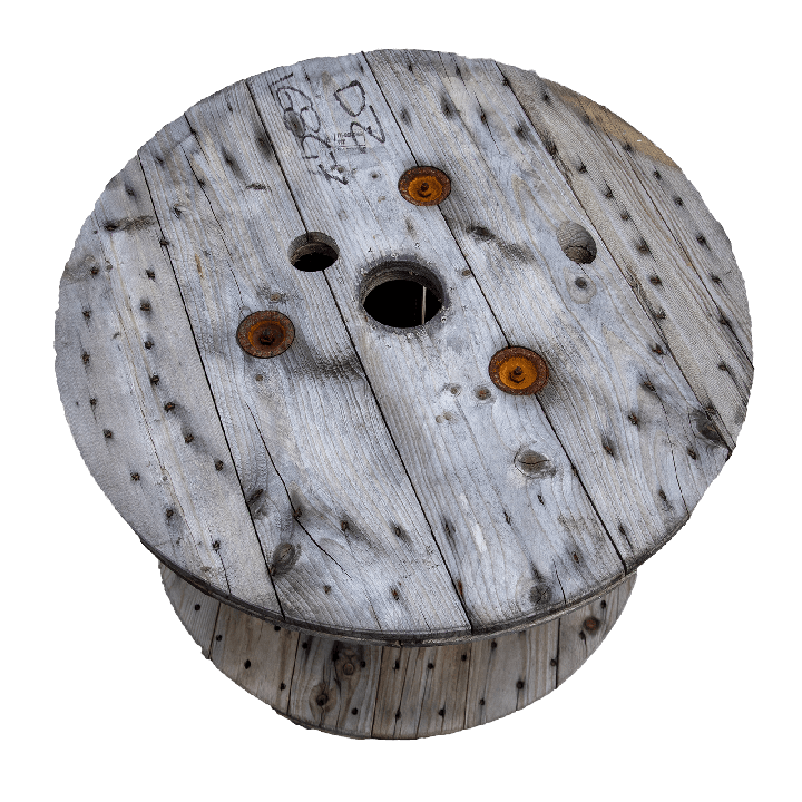 Moulinet en bois d'occasion à 80cm du haut