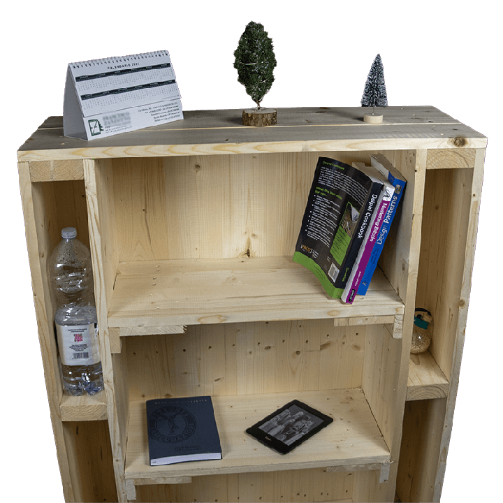Bookshelf pallet