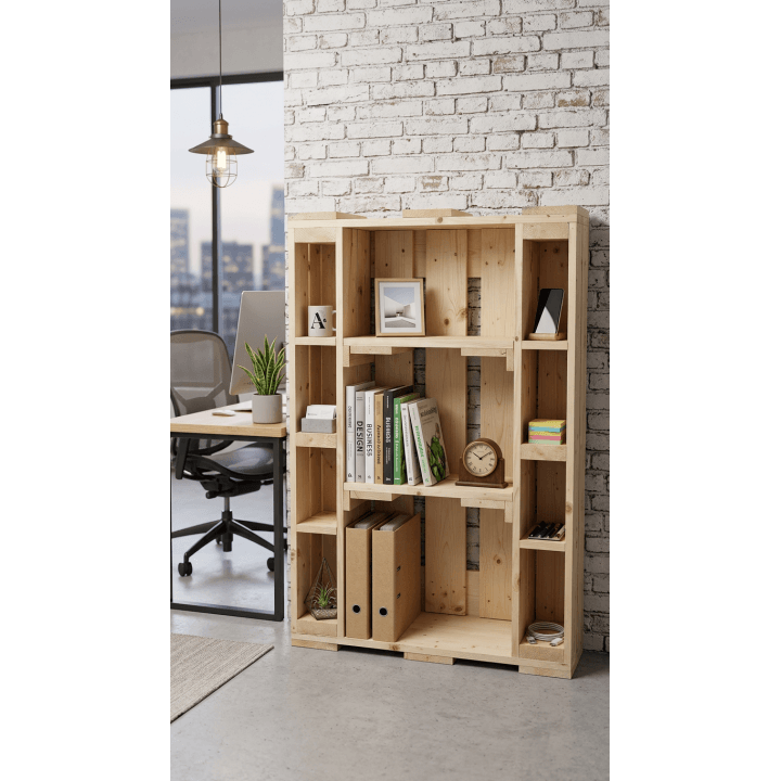 copia de copia de PALET DE MADERA CON ENVIGADO 170x130 Outlet