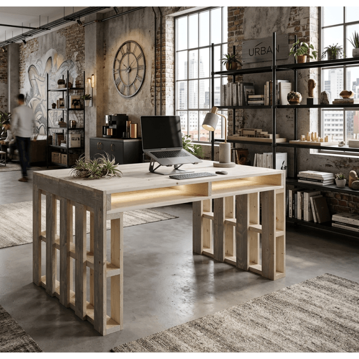 Pallet scrivania 160x80x75h OUTLET