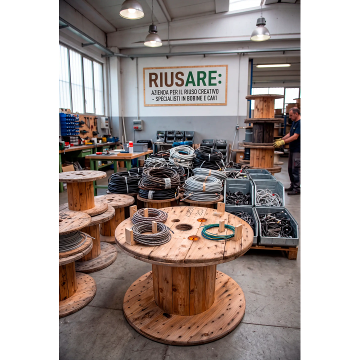 Bobine usate in legno per cavi
