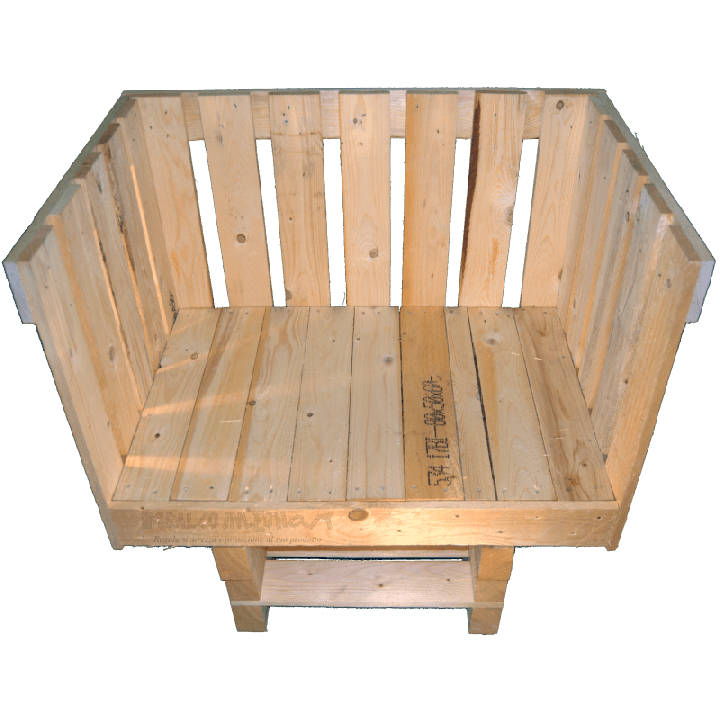 Pallet divano - Frontale alto