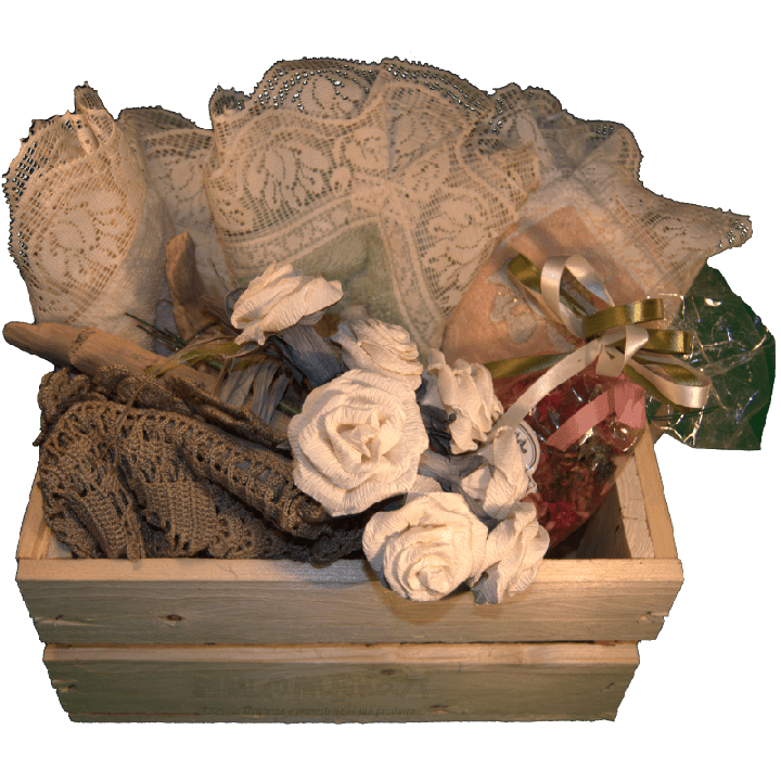 Cassa per fiori - Frontale con decorazione