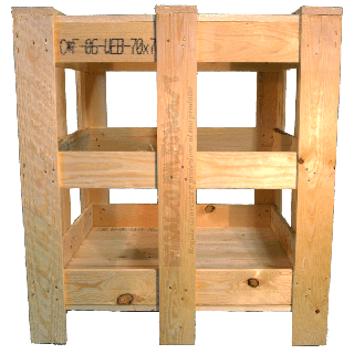 Gabbia in legno - Frontale