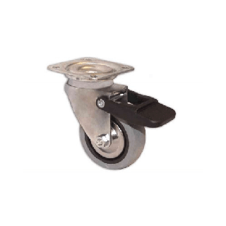 Rubber wheel castor PS60X60